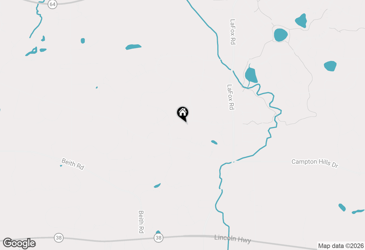 Map of 40W903 Campton Woods Drive, Elburn, IL 60119