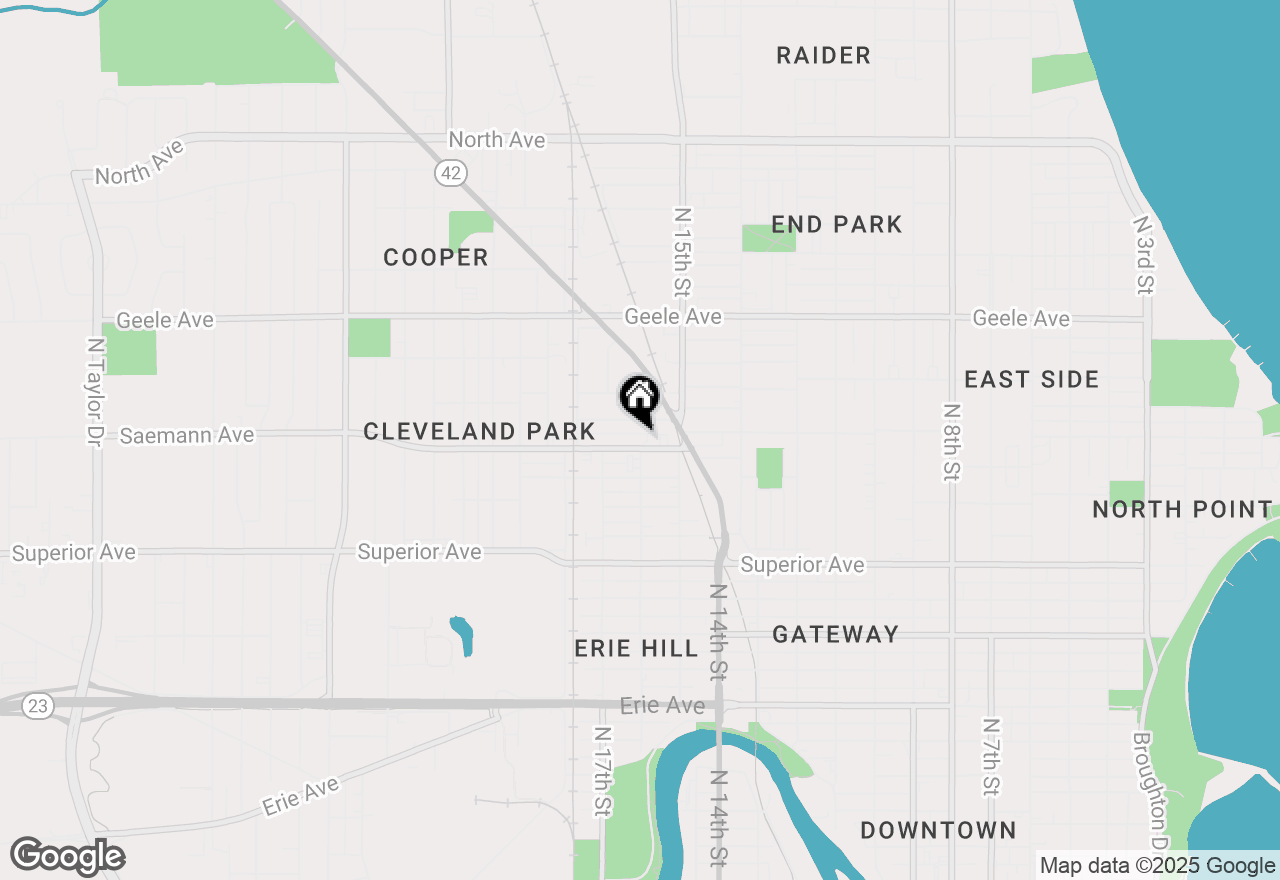 Map of 1540 Saemann Ave, Sheboygan, WI 53081