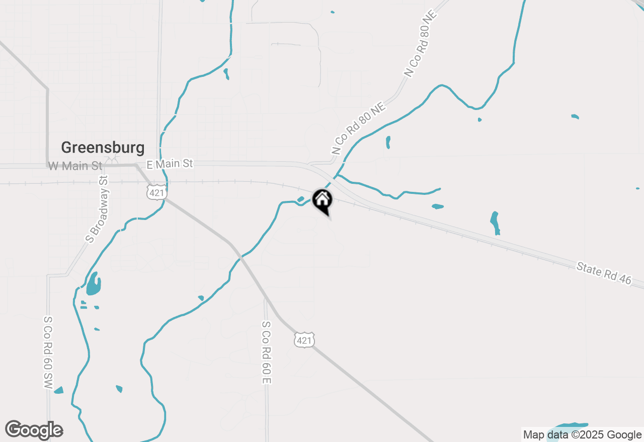 Map of 1125 E Sleepy Hollow Drive, Greensburg, IN 47240