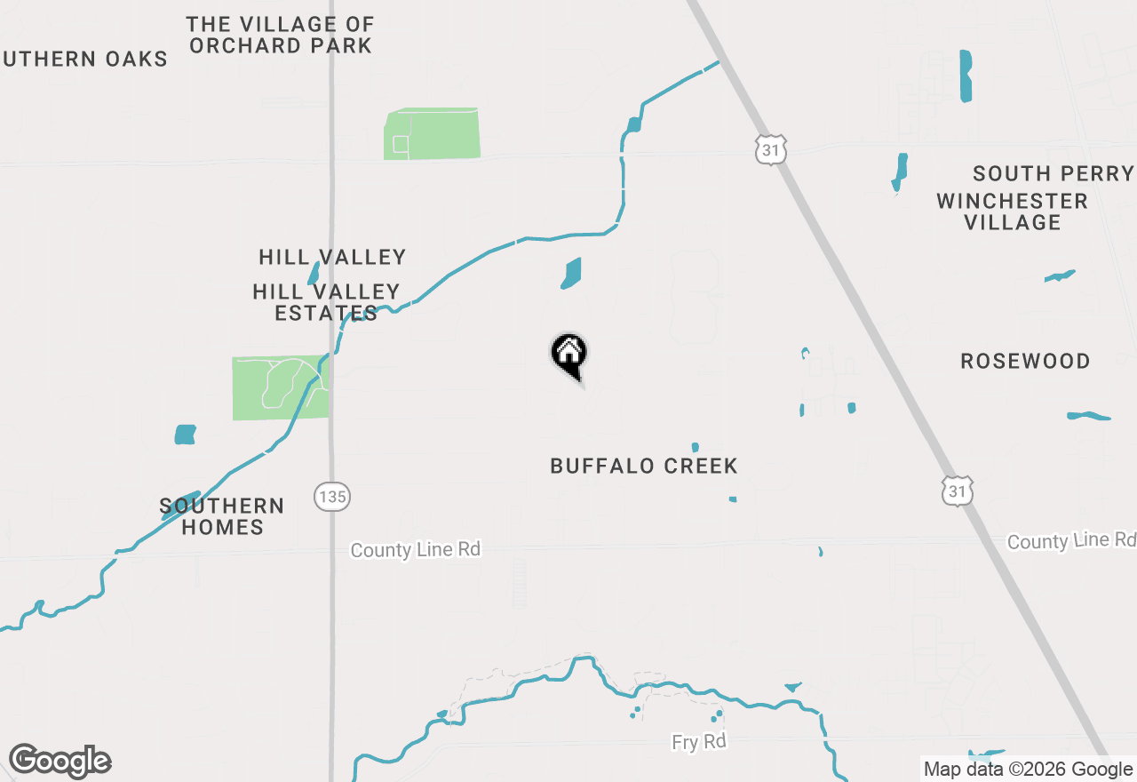 Map of 8563 Buffalo Ridge Drive, Indianapolis, IN 46227