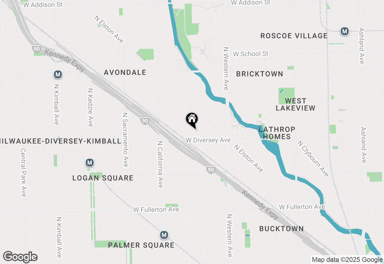 Map of 2826 N Rockwell Street, Chicago, IL 60618