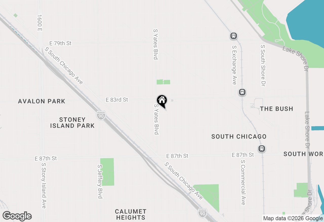 Map of 8352 S Phillips Avenue, Chicago, IL 60617