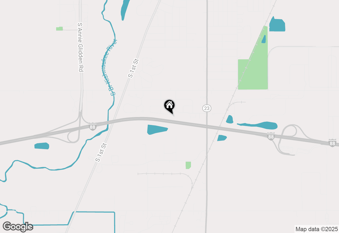 Map of 260 N Bridge Road, Dekalb, IL 60115