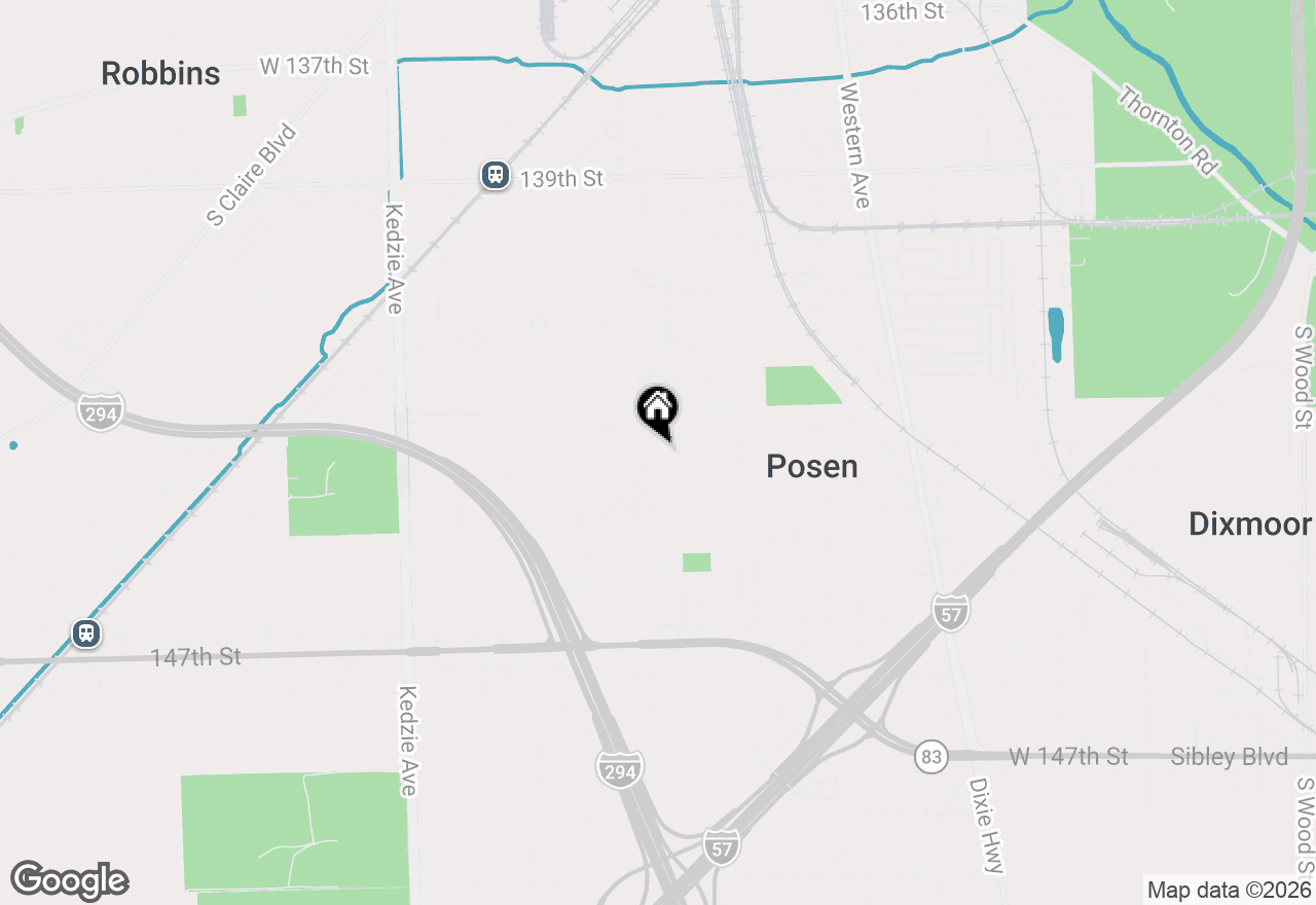 Map of 14336 S Harrison Avenue, Posen, IL 60469