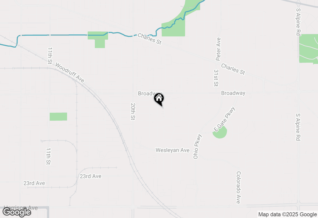 Map of 1708 23rd Street, Rockford, IL 61108