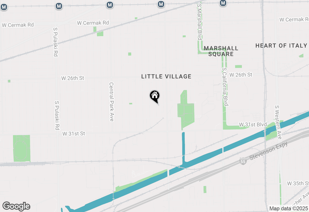 Map of 2807 S Spaulding Avenue, Chicago, IL 60623