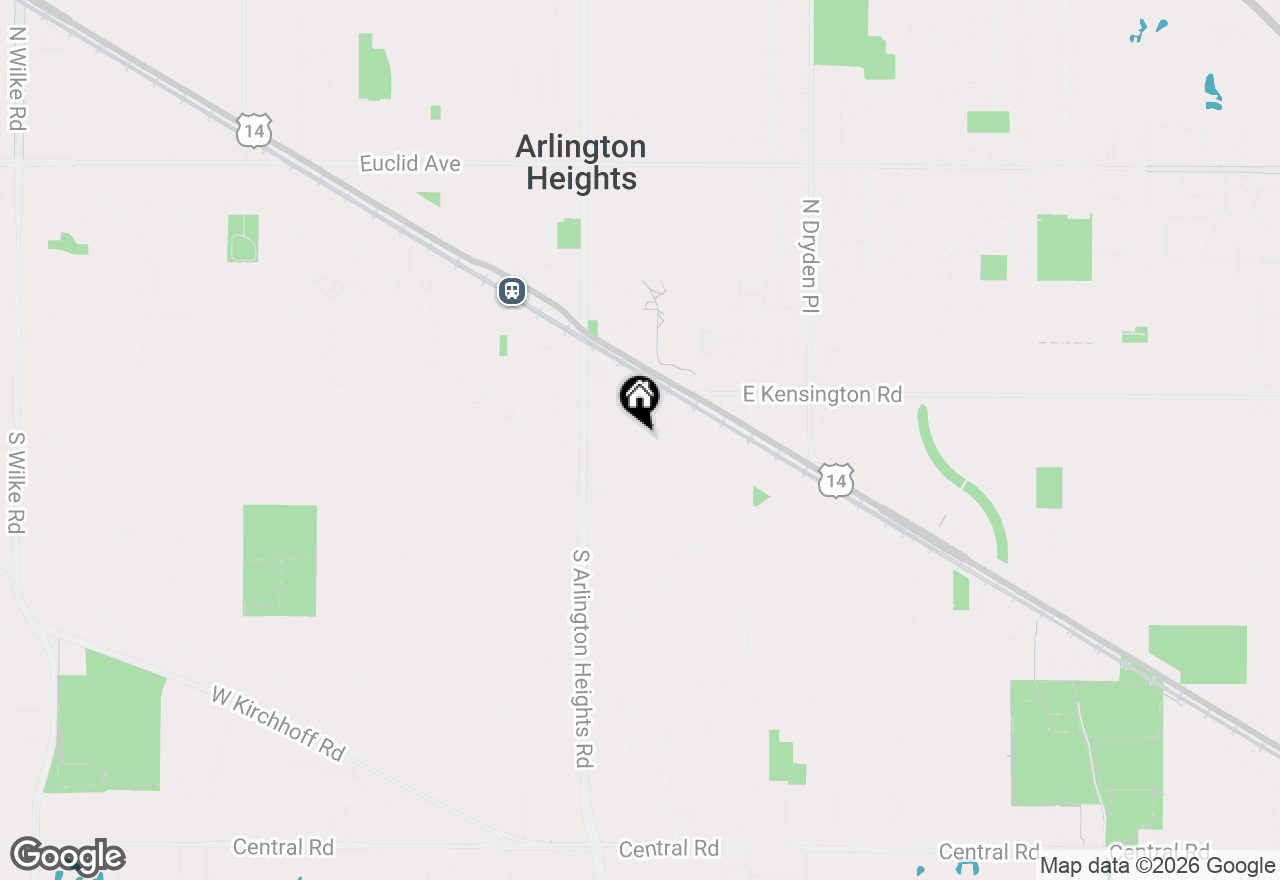 Map of 202 S Belmont Avenue, Arlington Heights, IL 60005