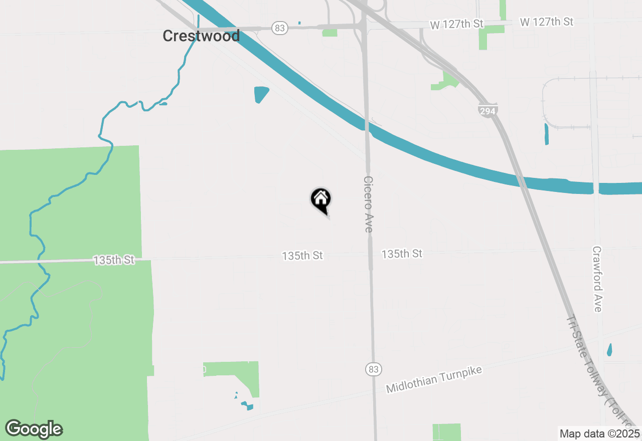 Map of 4931 E Circle Drive #104, Crestwood, IL 60418
