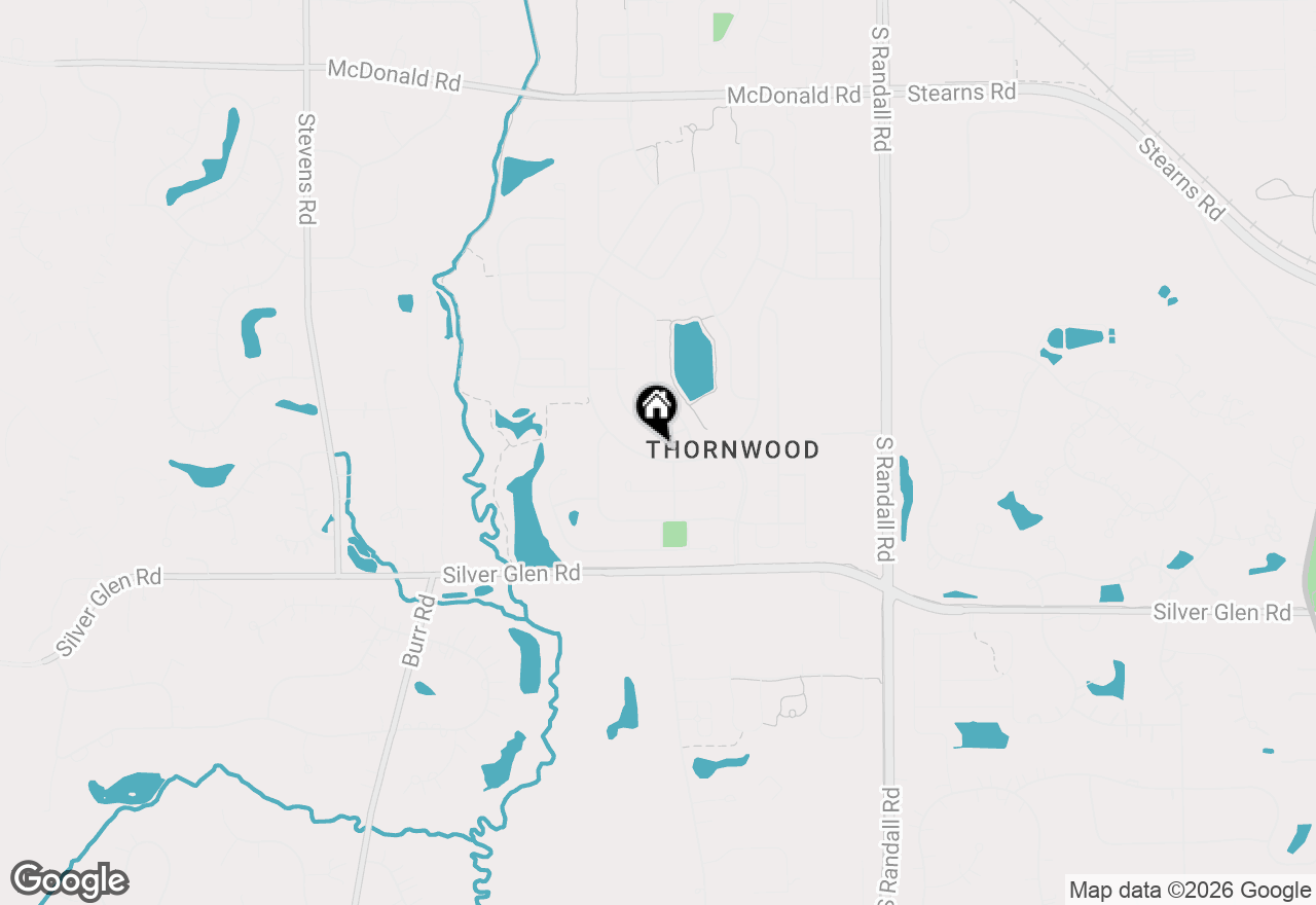 Map of 811 W Thornwood Drive, South Elgin, IL 60177