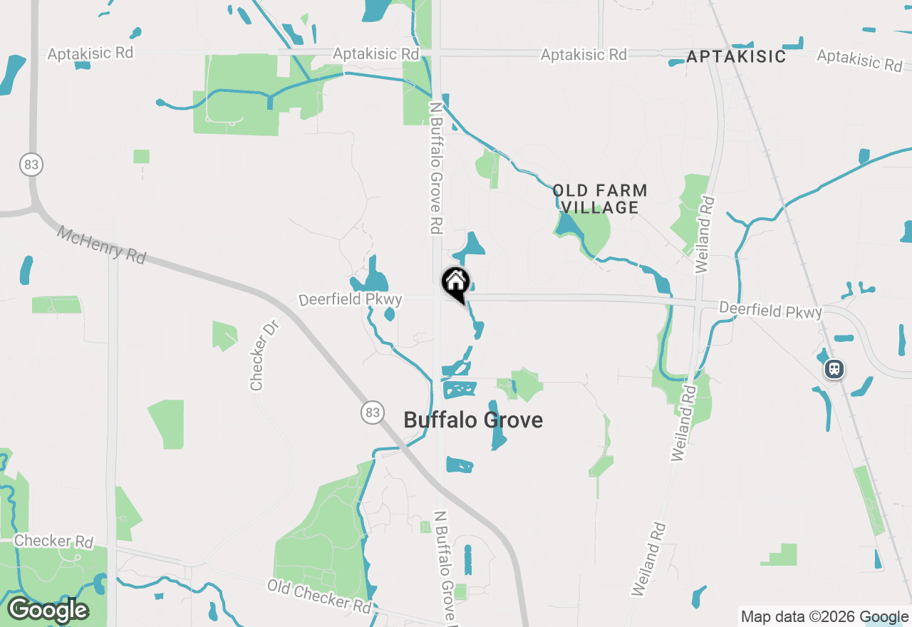 Map of 1036 N Pine Tree Circle, Buffalo Grove, IL 60089
