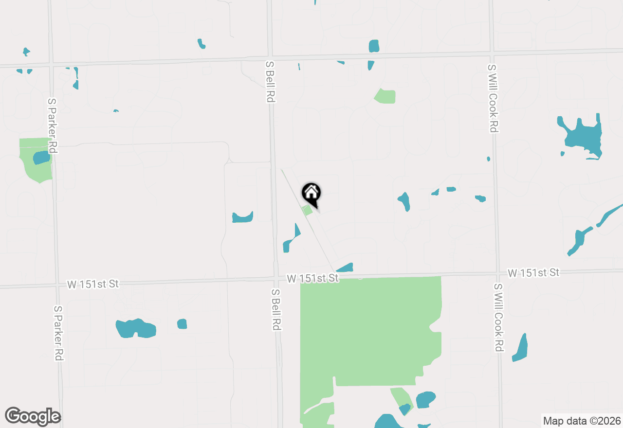 Map of 14854 S Carlton Lane, Homer Glen, IL 60491