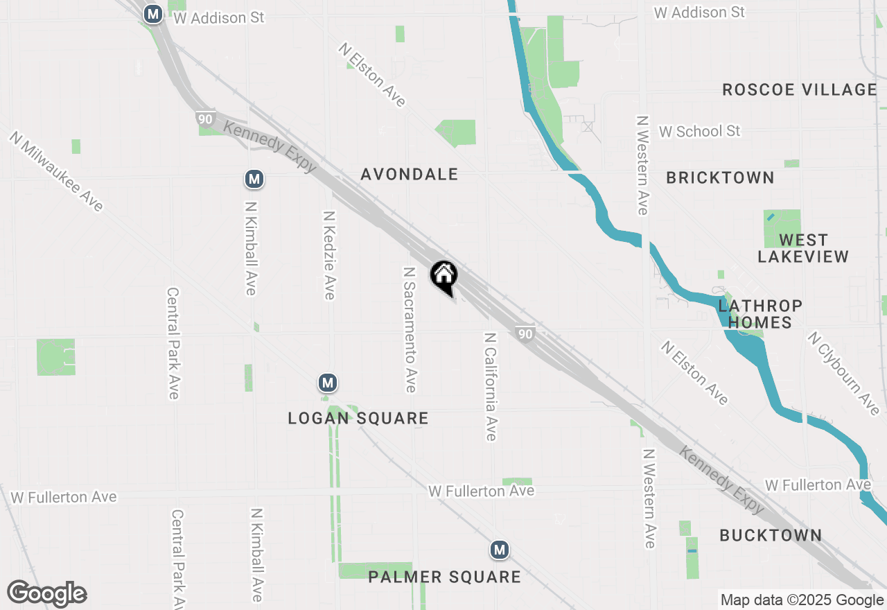 Map of 2842 N Francisco Avenue #3A, Chicago, IL 60618