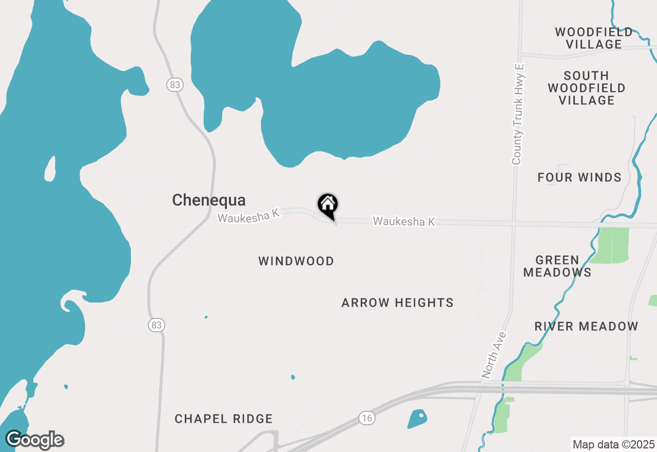 Map of W307N5581 Anderson Rd, Hartland, WI 53029
