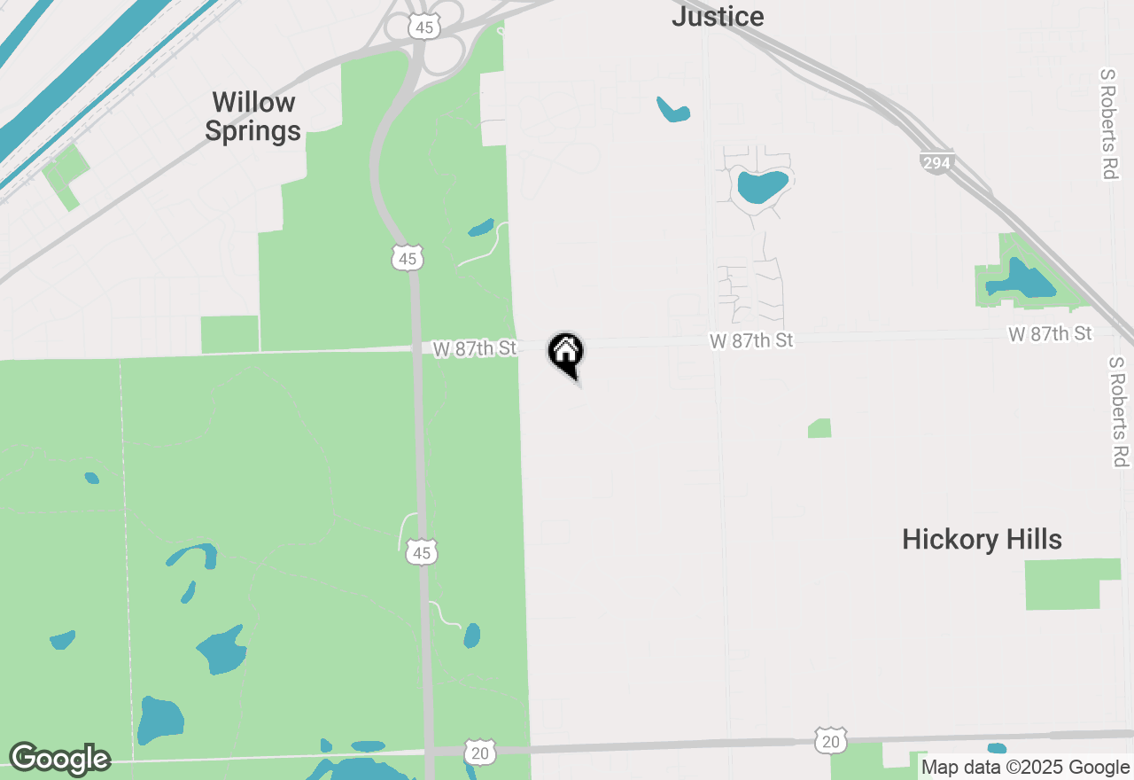 Map of 9113 Sycamore Drive, Hickory Hills, IL 60457