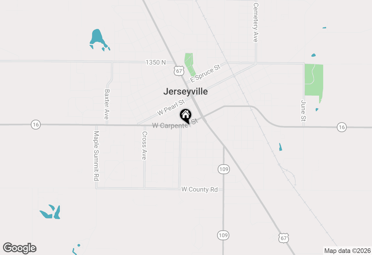 Map of 402 S Lafayette Street, Jerseyville, IL 62052