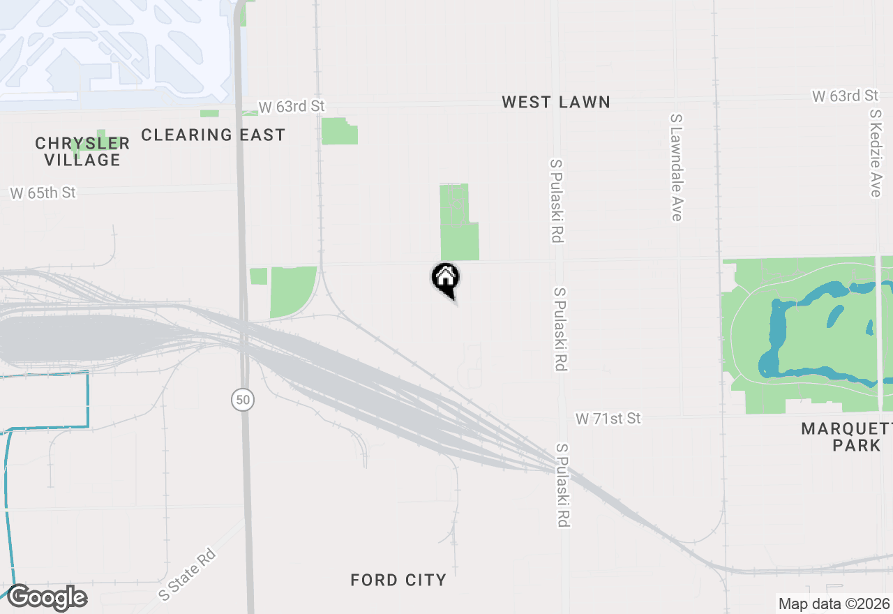 Map of 6805 S Kildare Avenue, Chicago, IL 60629