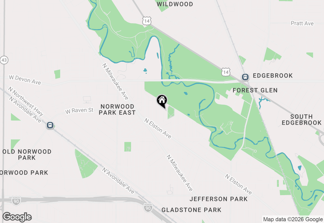 Map of 6155 N Meade Avenue, Chicago, IL 60646