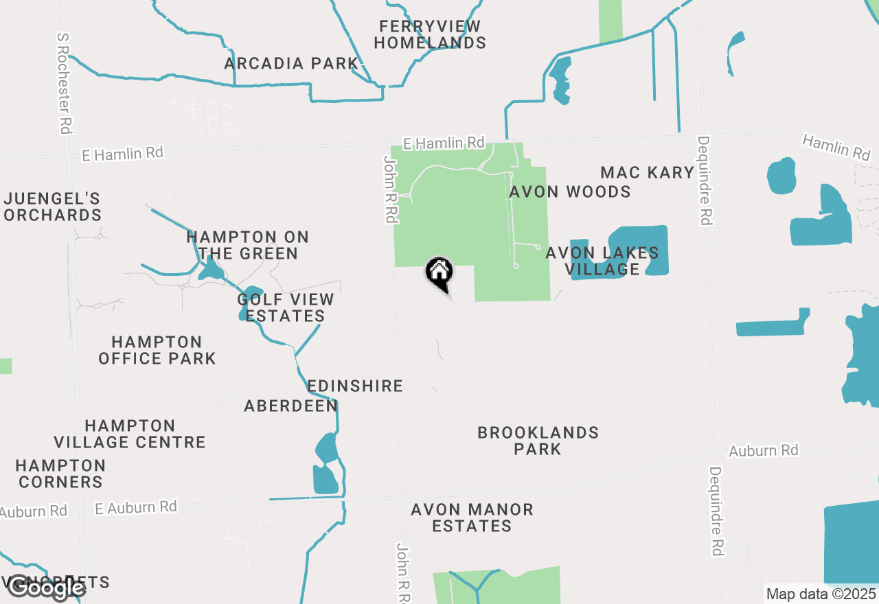 Map of 1132 Sugar Creek Drive, Rochester Hills, MI 48307
