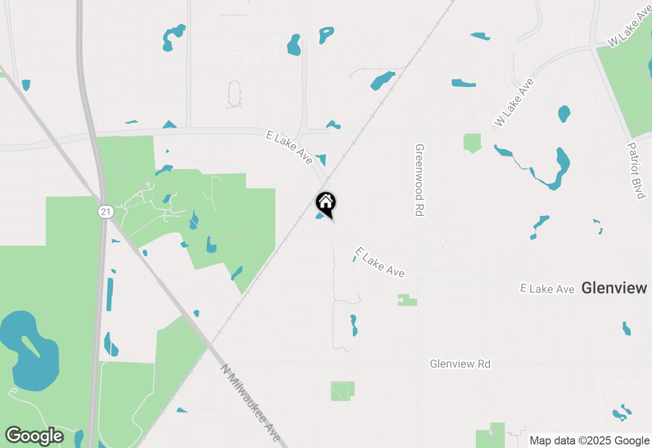 Map of (Address confidential), Glenview, Illinois 60025