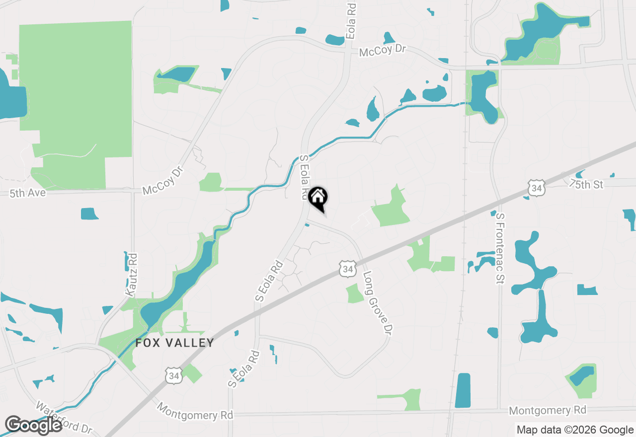 Map of 535 Chester Court, Aurora, IL 60504
