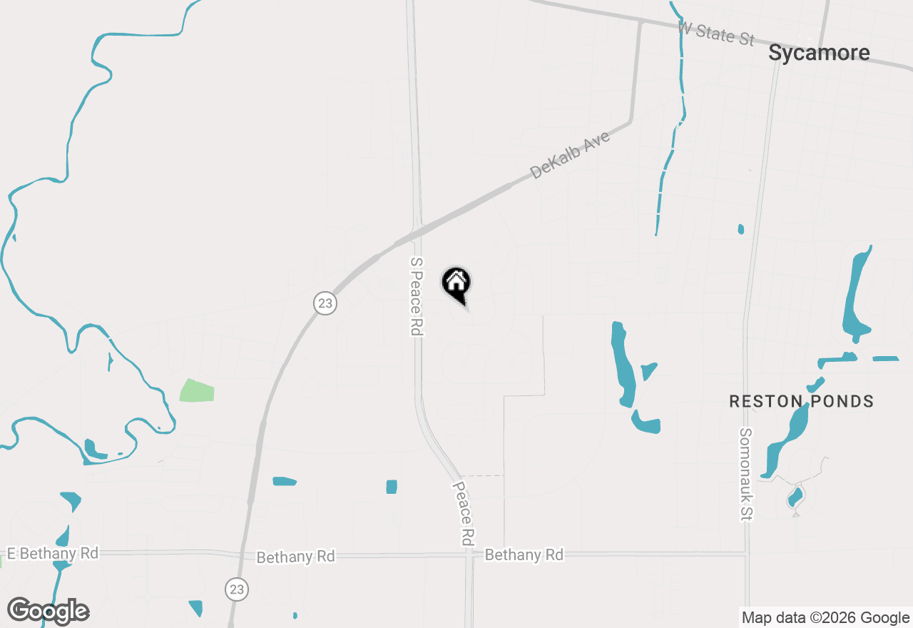 Map of 1242 Bristol Drive W, Sycamore, IL 60178