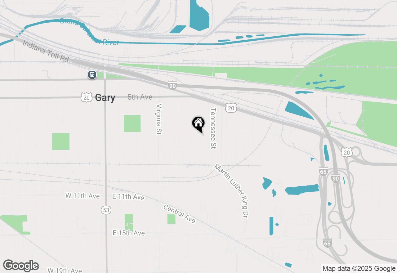 Map of 721 Vermont Street, Gary, IN 46402