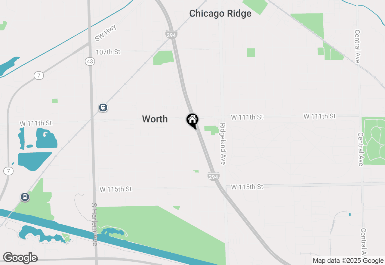 Map of 6532 W 112th Street, Worth, IL 60482