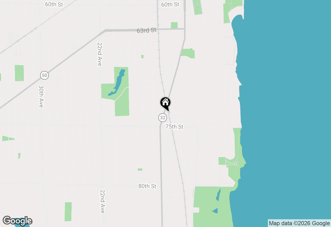 Map of 7229 Sheridan Rd, Kenosha, WI 53142
