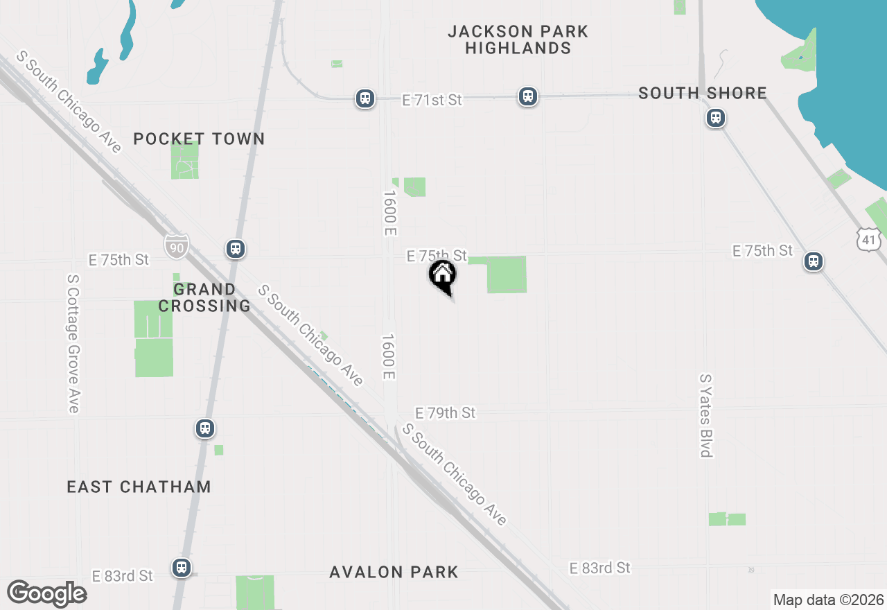 Map of 7610 S Ridgeland Avenue, Chicago, IL 60649