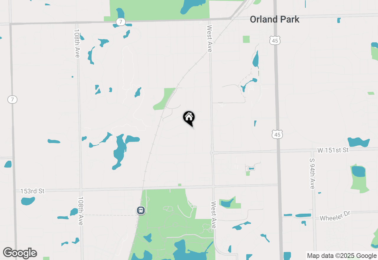Map of 14937 Highland Avenue, Orland Park, IL 60462