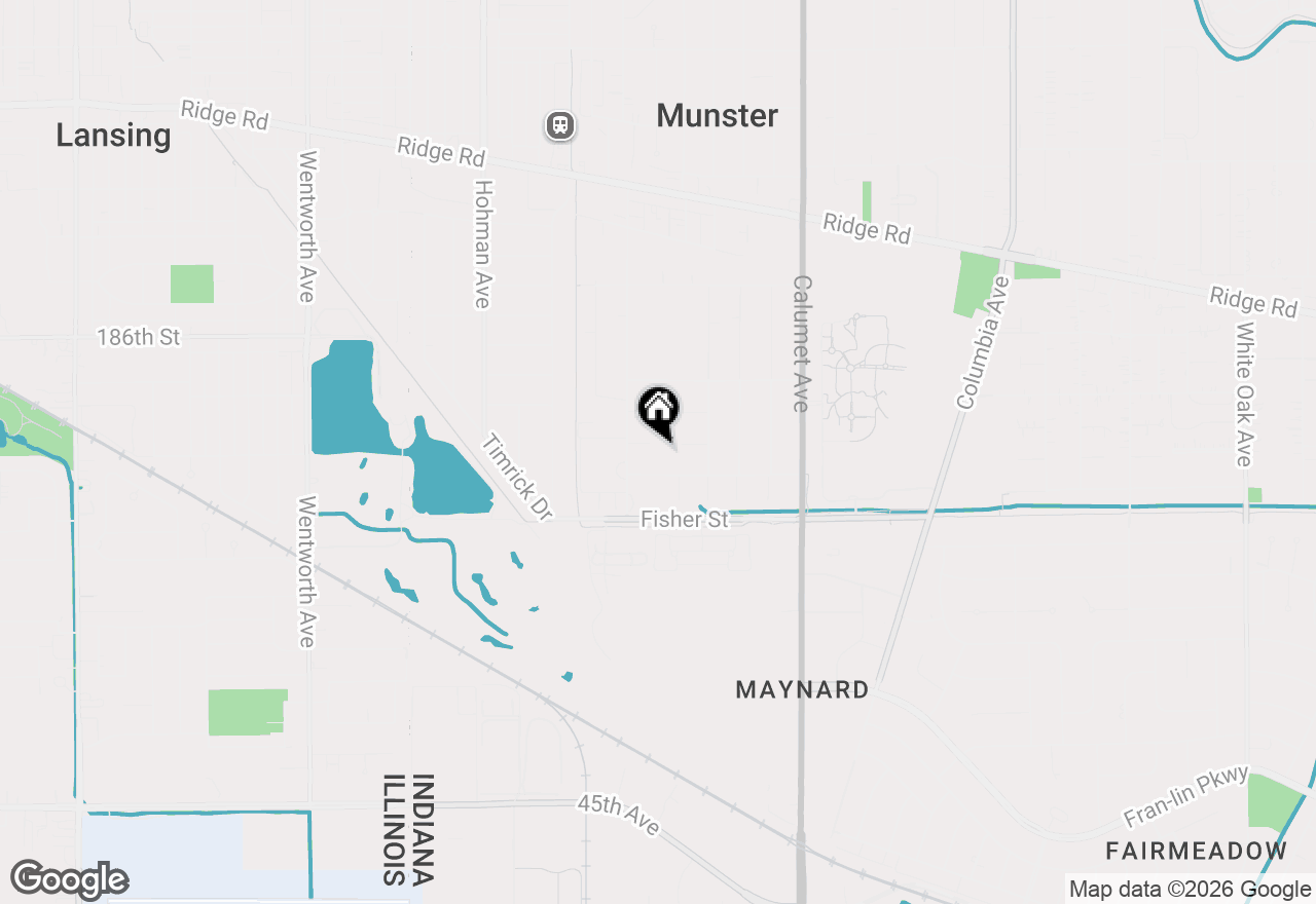 Map of 526 Cedar Court, Munster, IN 46321