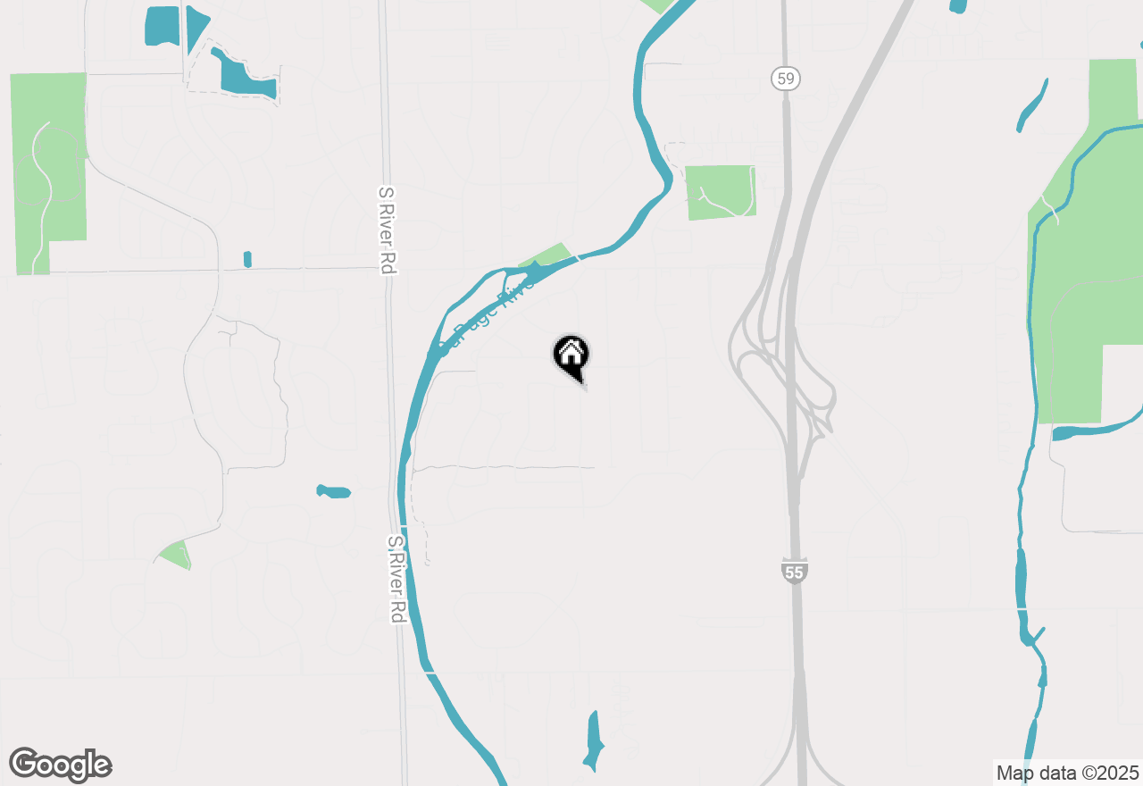 Map of 20930 Lakewoods Lane, Shorewood, IL 60404