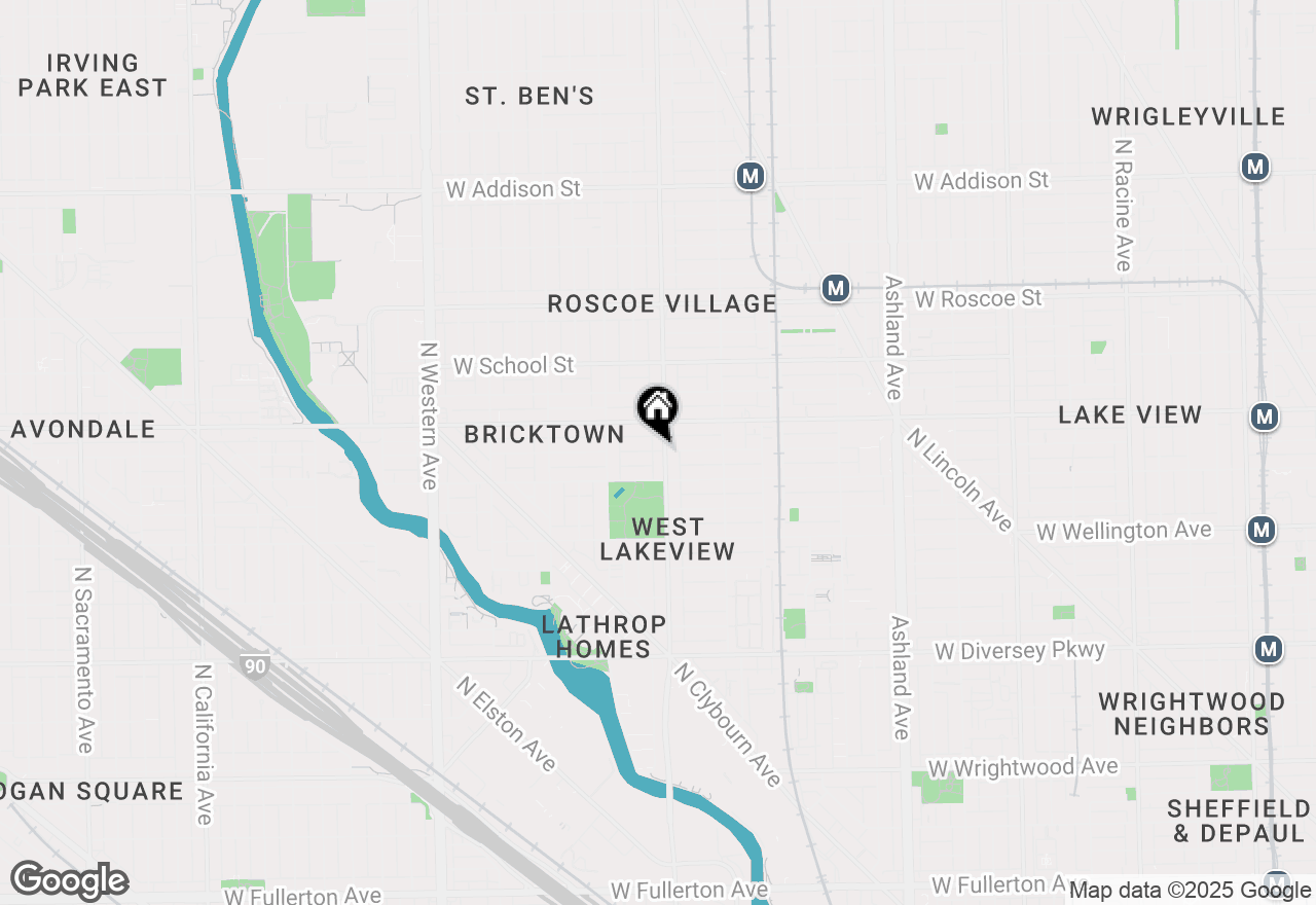Map of 2009 W Fletcher Street, Chicago, IL 60618
