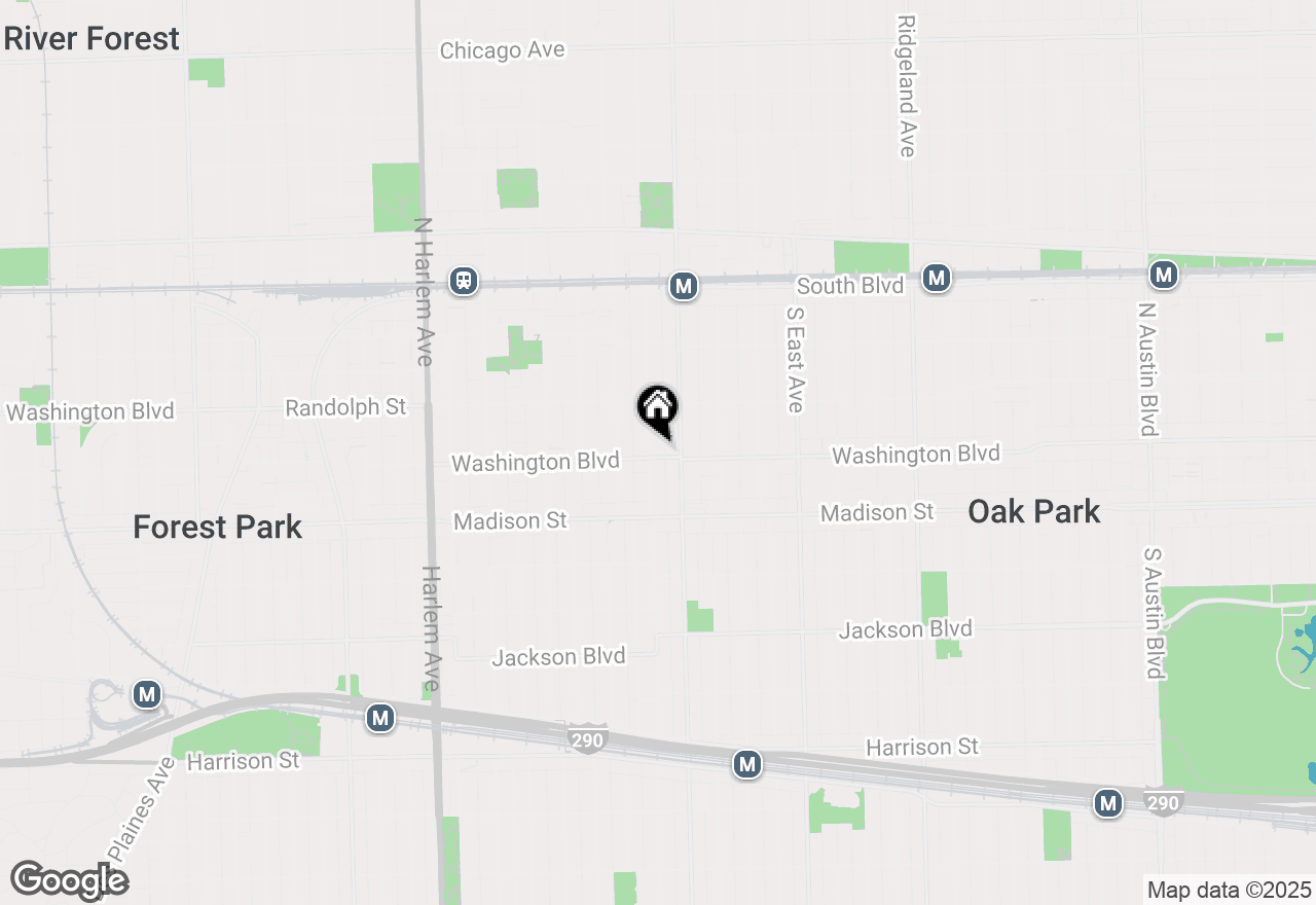 Map of 814 Washington Boulevard #1, Oak Park, IL 60302