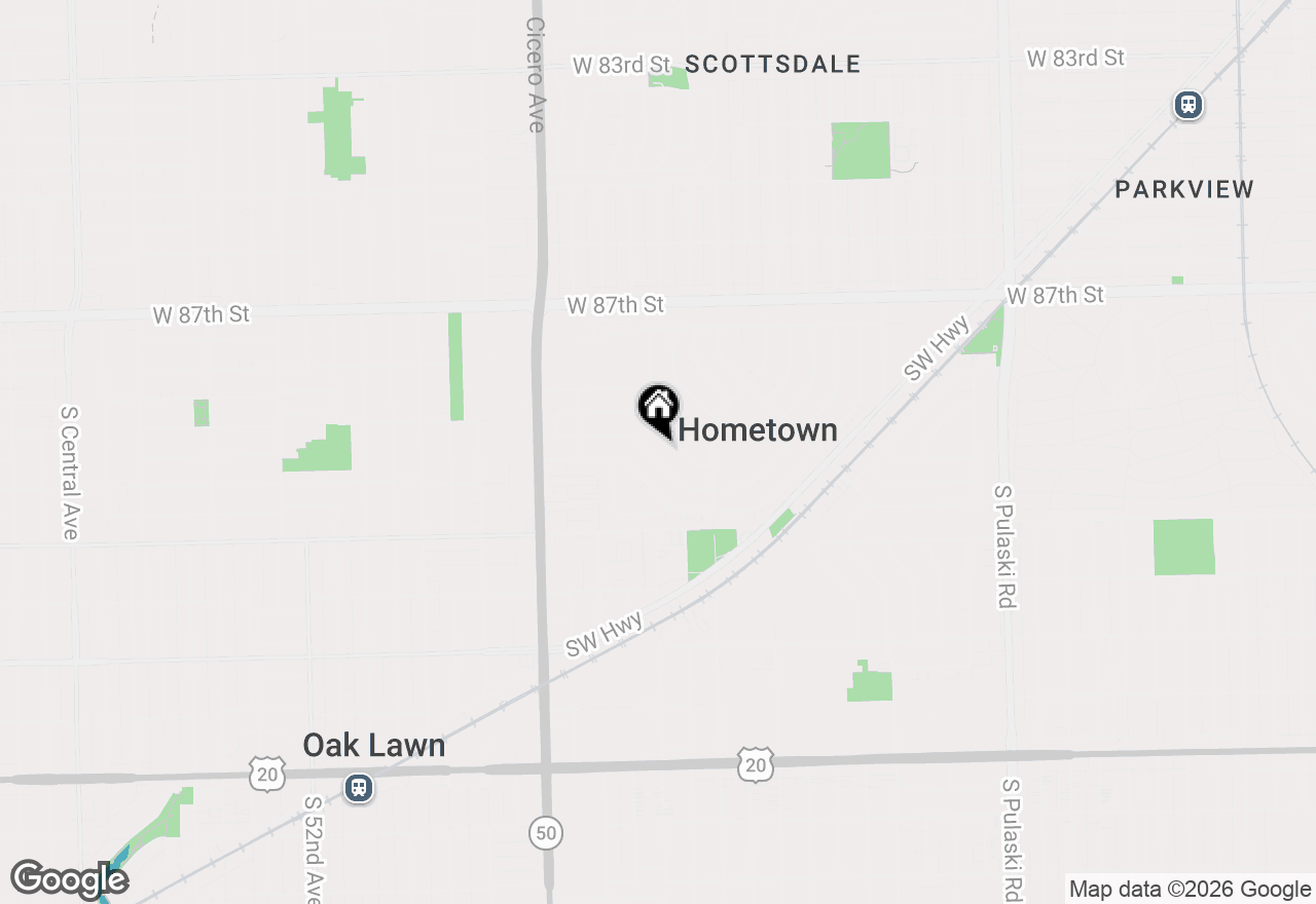 Map of 4552 W 89th Street, Hometown, IL 60456