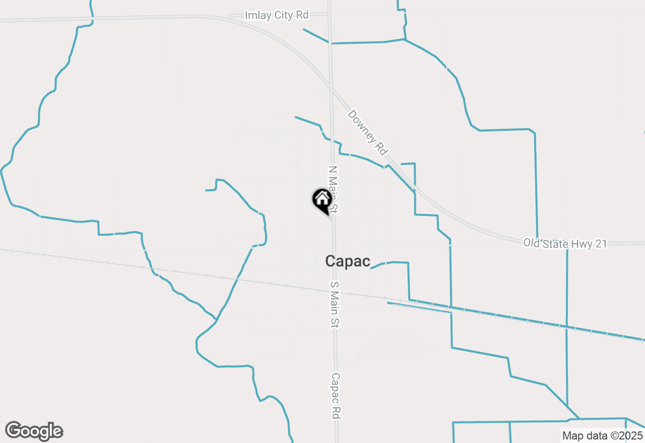 Map of 107 W Church Street, Capac, MI 48014