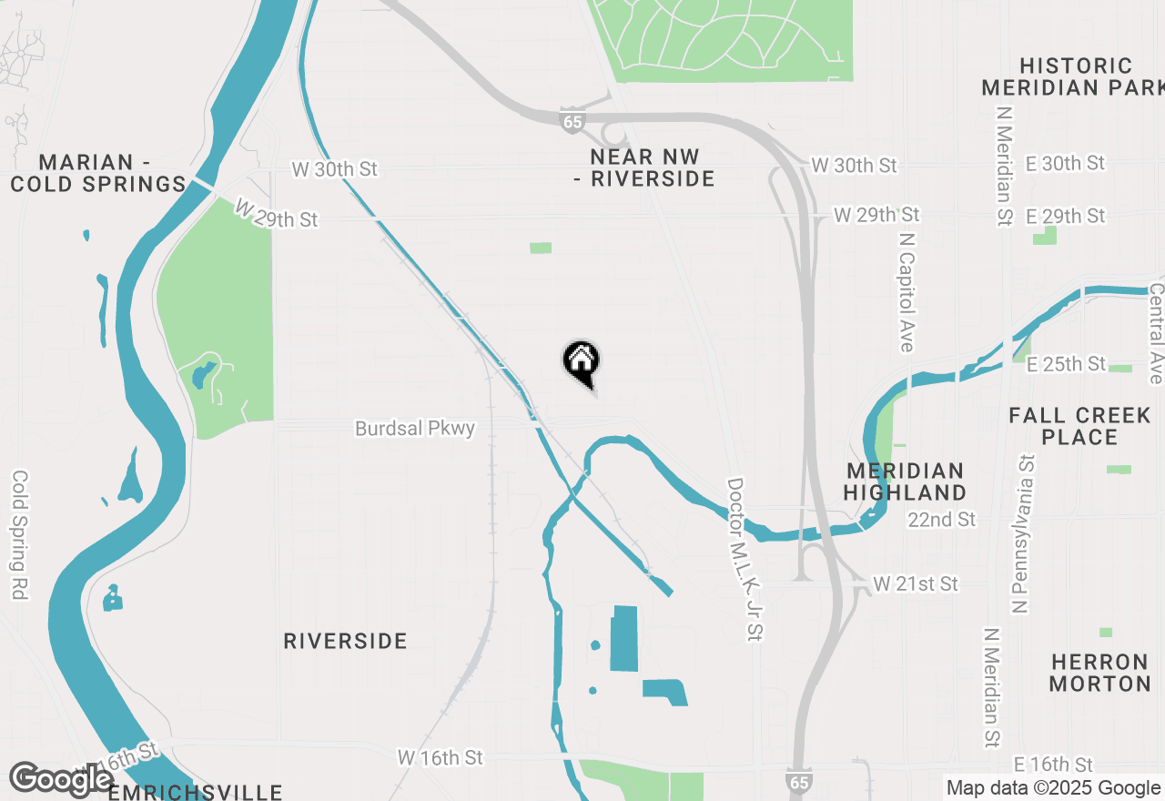 Map of 937 Edgemont Avenue, Indianapolis, IN 46208