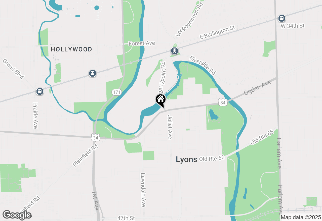 Map of 8030 River Walk Drive #5B, Lyons, IL 60534