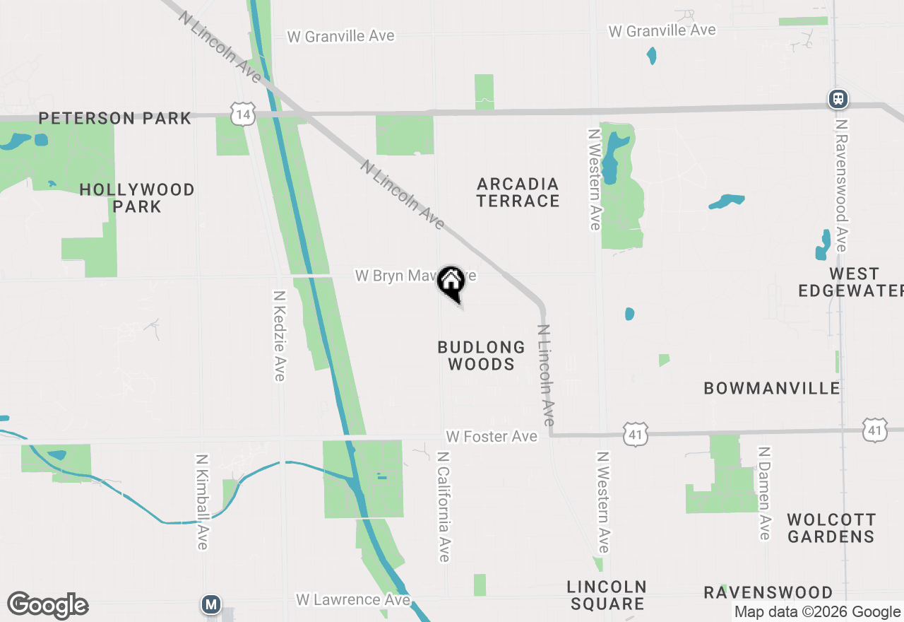 Map of 2744 W Catalpa Avenue, Chicago, IL 60625
