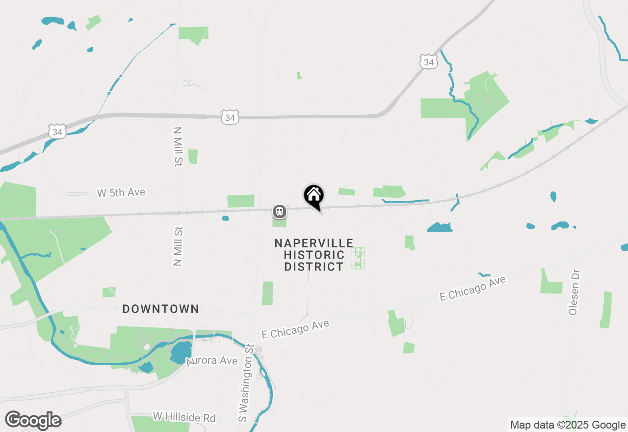 Map of 329 N Loomis Street, Naperville, IL 60540