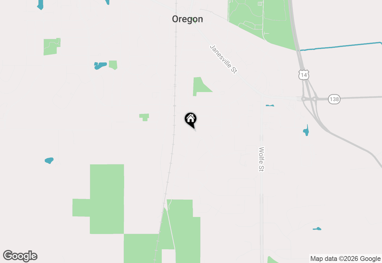 Map of 760 Scott Street, Oregon, WI 53575