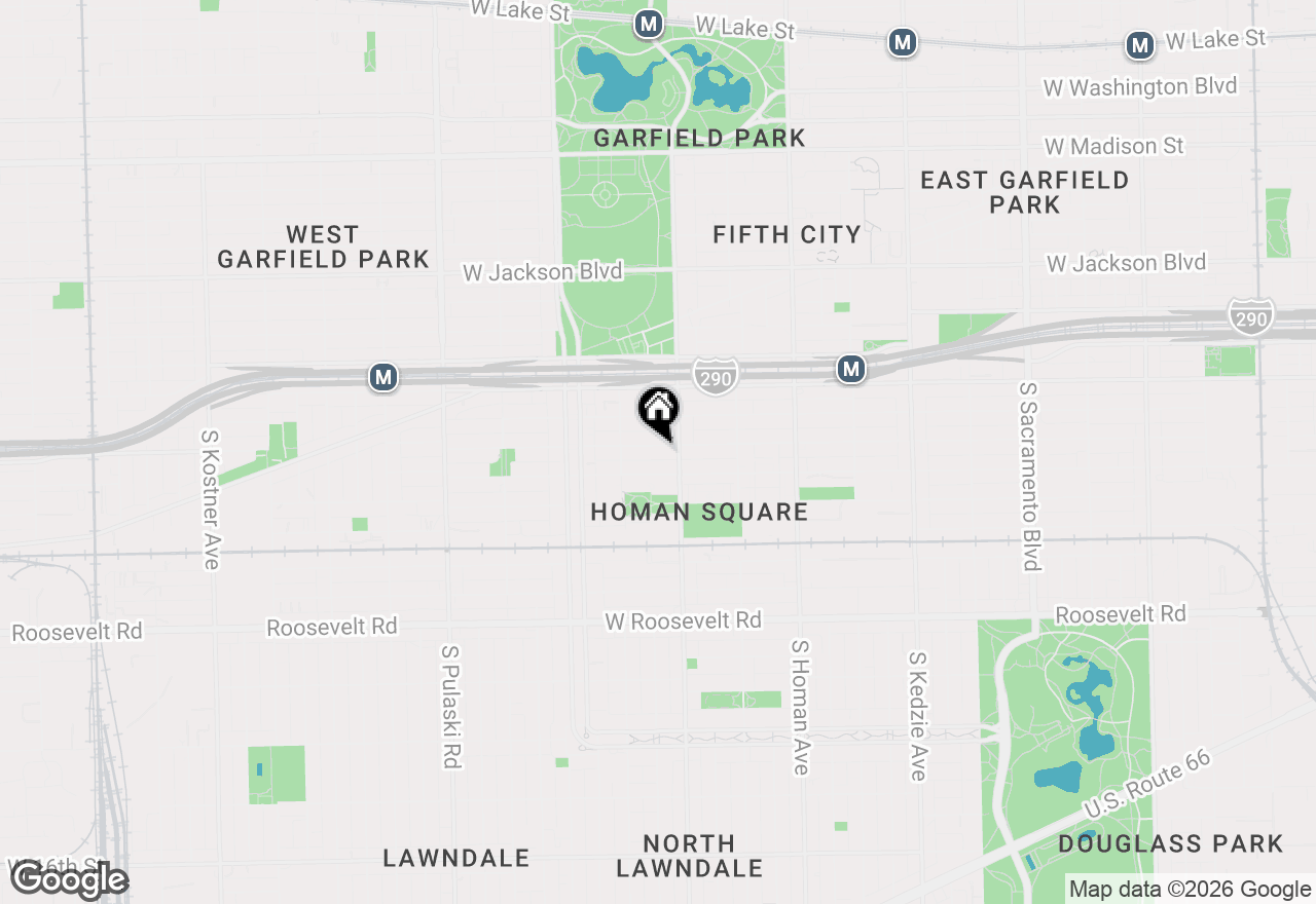 Map of 3621 W Lexington Street, Chicago, IL 60624