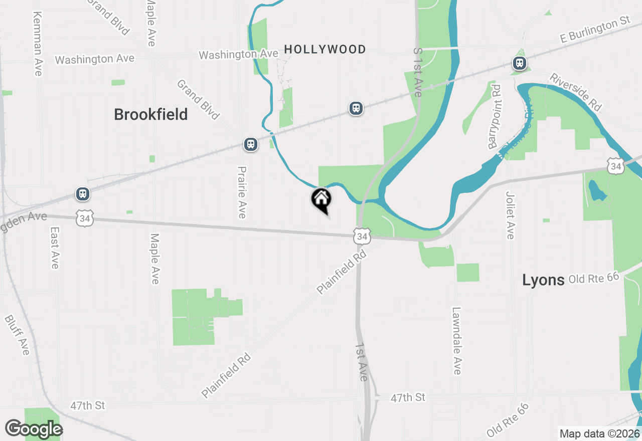 Map of 4040 Rose Avenue, Lyons, IL 60534