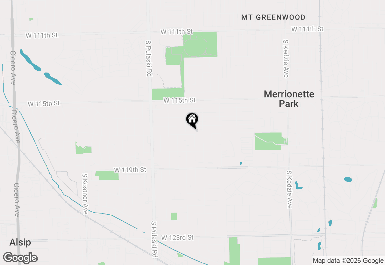 Map of 3734 W 117th Street, Alsip, IL 60803