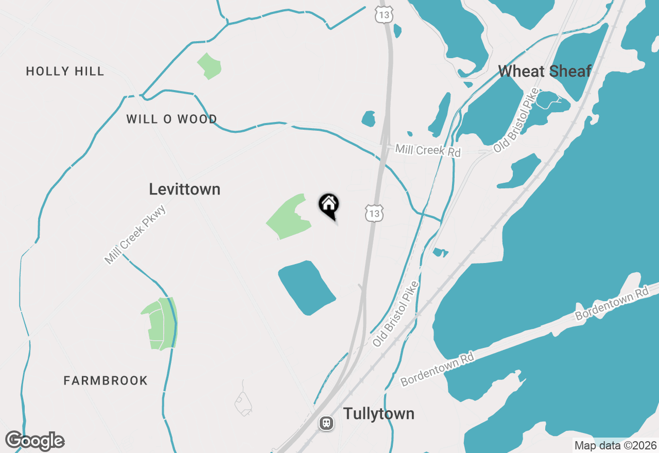 Map of 72 Lavender Lane, Levittown, PA 19054