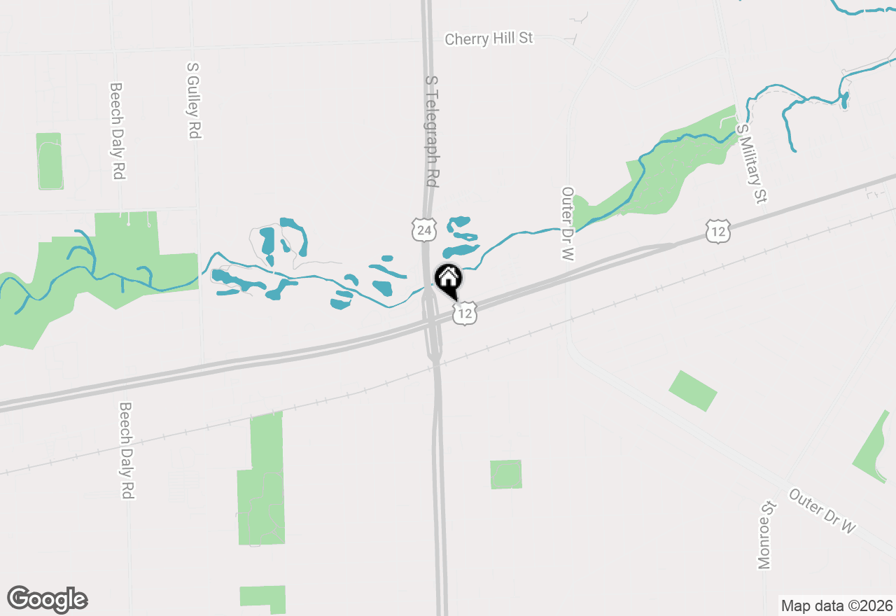 Map of 23930 Michigan Avenue, Dearborn, MI 48124