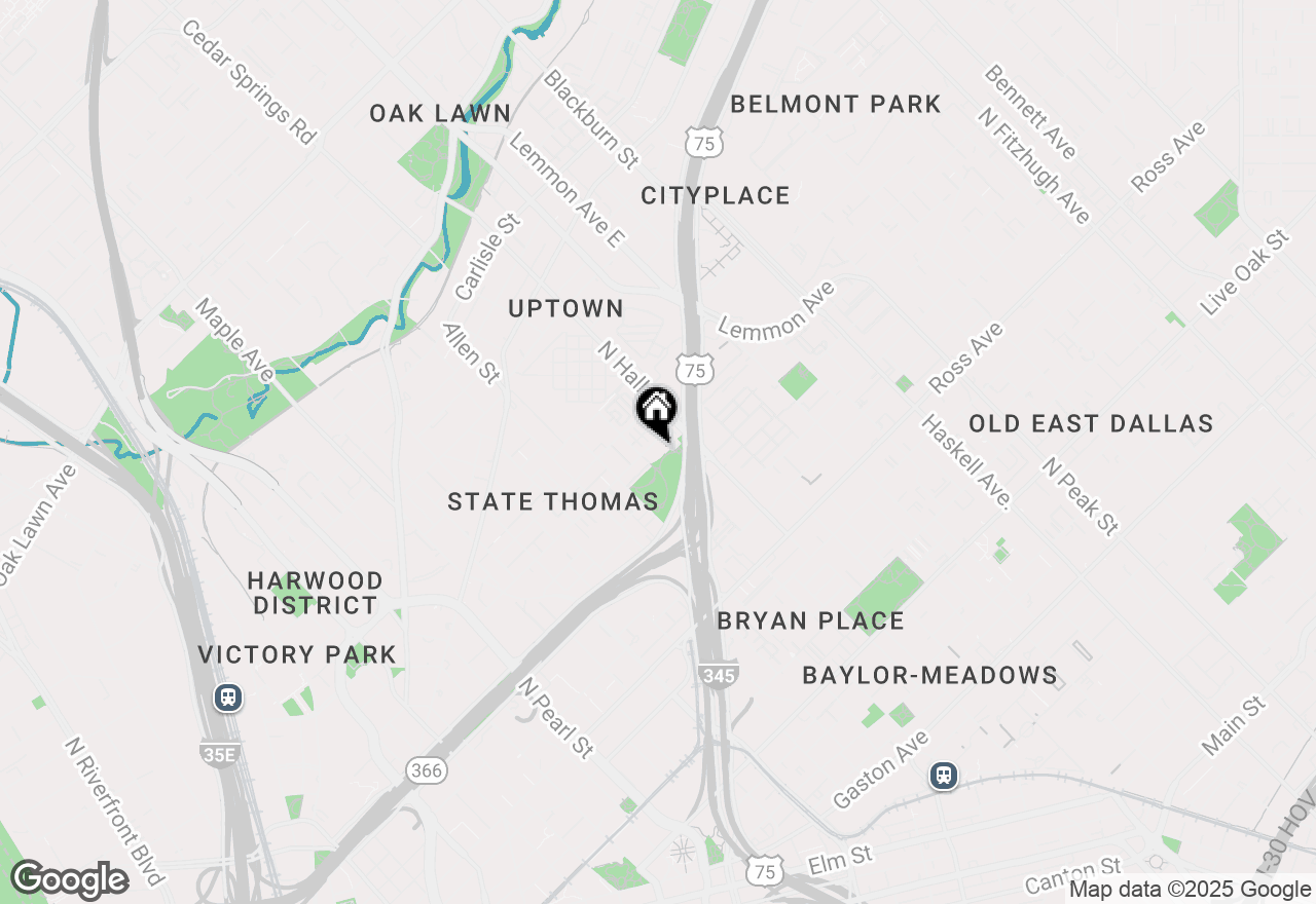 Map of 3110 Thomas Avenue #1115, Dallas, TX 75204