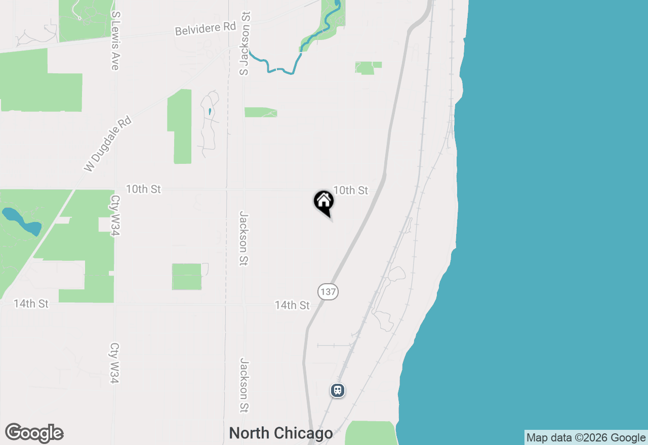 Map of 1102 Wadsworth Avenue, North Chicago, IL 60064