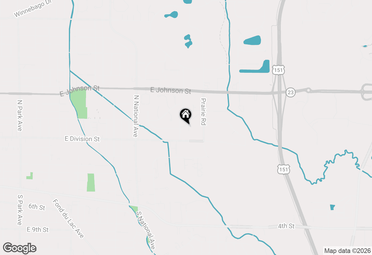 Map of 73 University Dr, Fond Du Lac, WI 54935