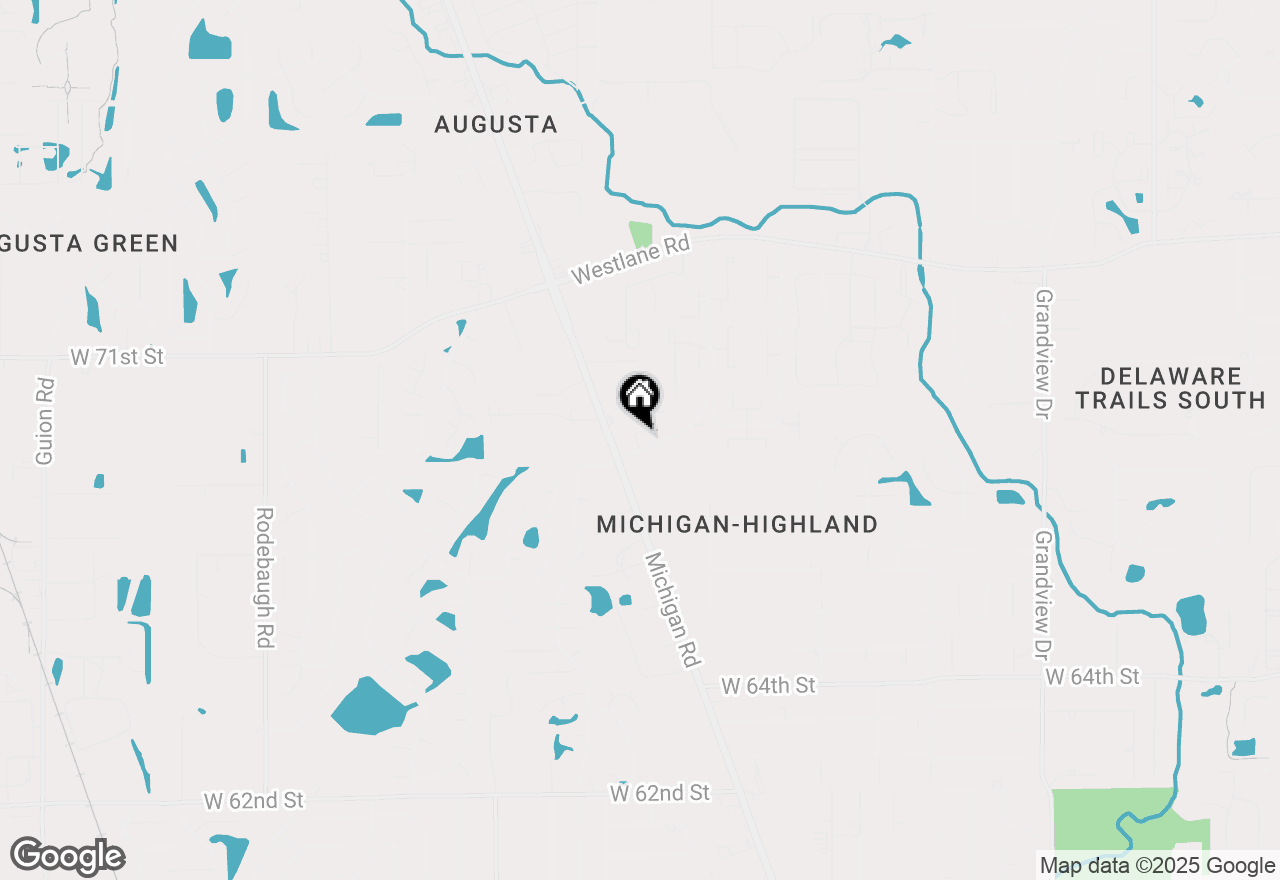 Map of 6820 Township Line Road, Indianapolis, IN 46260